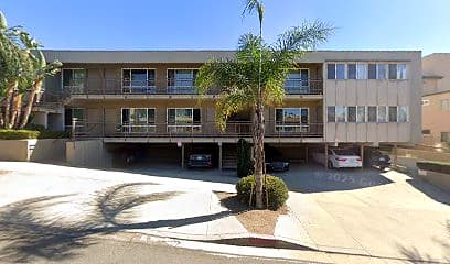 Street-facing exterior of 11606 Gorham Ave; photo enhanced for presentation