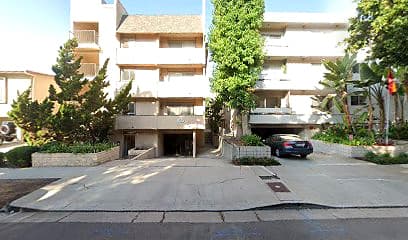 Street-facing exterior of 424 S Holt Ave; photo enhanced for presentation