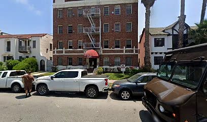 Street-facing exterior of 636 S Cochran Ave; photo enhanced for presentation